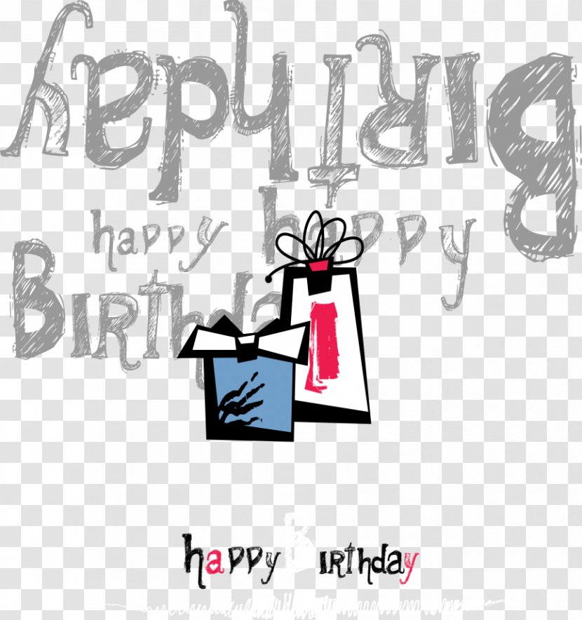 Birthday Cake Gift Happy To You - Party - Vector Transparent PNG
