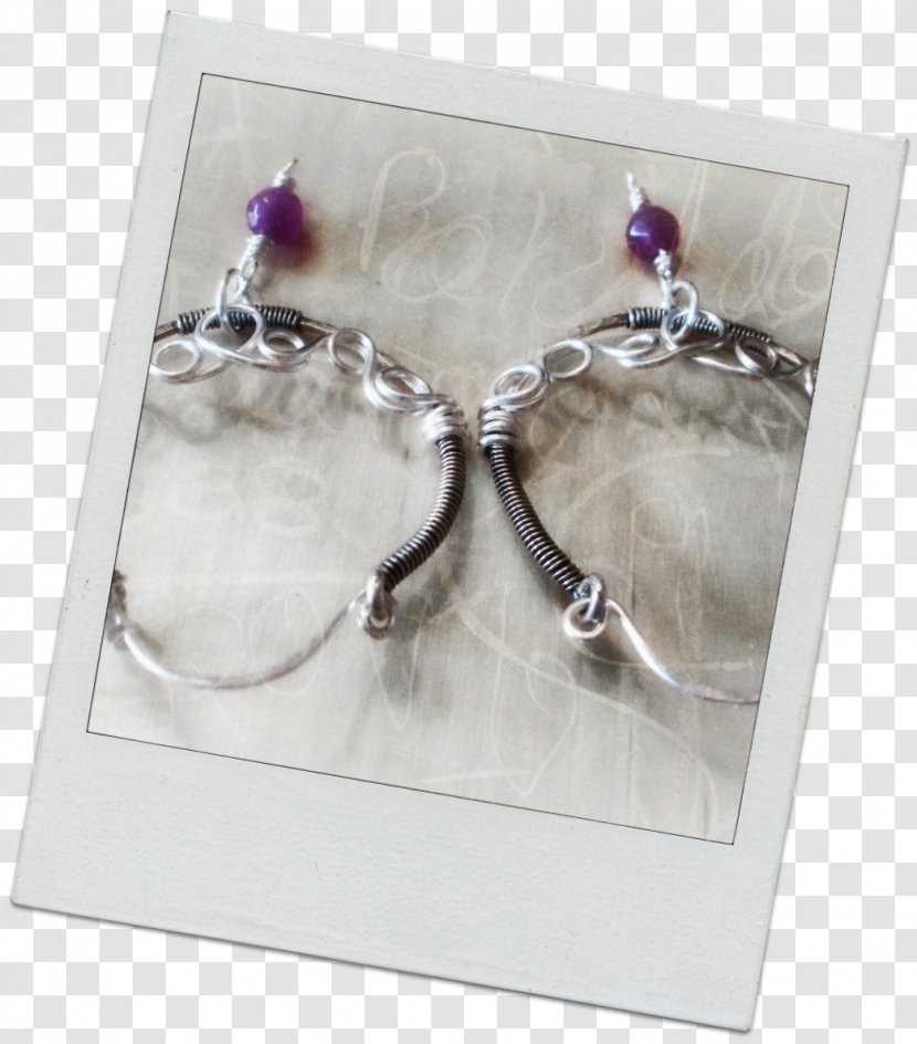 Earring Body Jewellery Amethyst Purple Transparent PNG