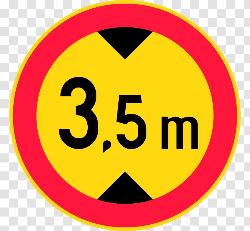 Prohibitory Traffic Sign Speed Limit Vehicle Warning - Road Safety - FINLAND Transparent PNG