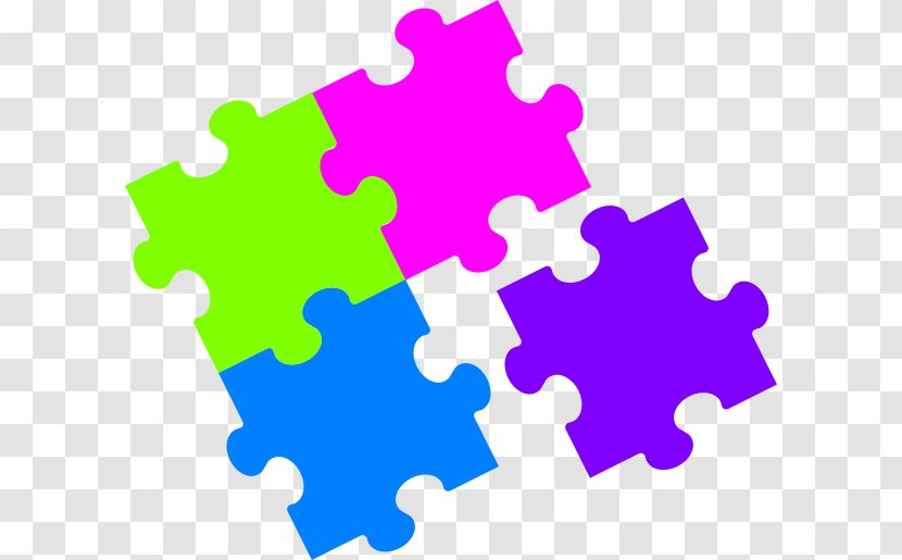 Jigsaw Puzzles Clip Art - Purple - Puzzle Transparent PNG