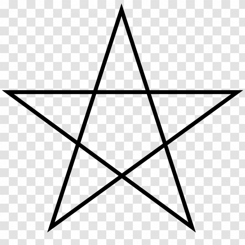 Pentagram Pentagon Star Polygon Regular - Area - 5 Transparent PNG