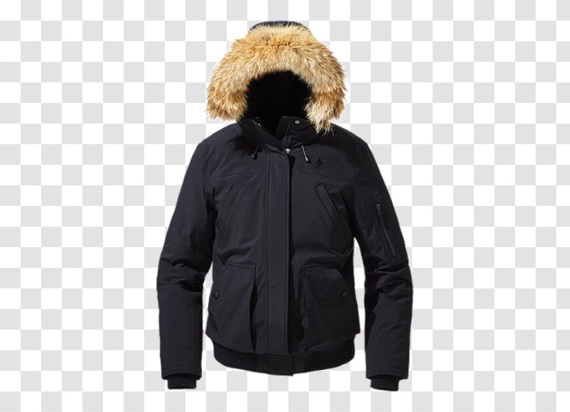 Hoodie Jacket Parka Coat - Black - Winter Transparent PNG
