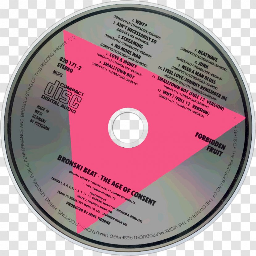 Bronski Beat Compact Disc The Age Of Consent Hit That Perfect - Frame - Advertising Transparent PNG