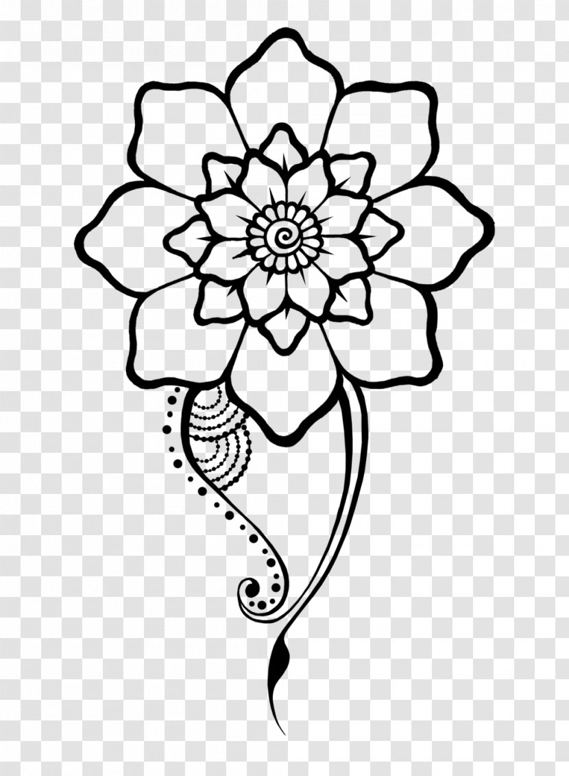 Flower Henna Mehndi - Tattoo Transparent PNG