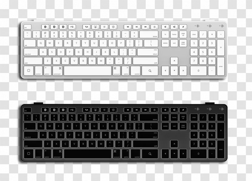 Computer Keyboard Macintosh IPad IOS Mobile Device - Ios - Black And White Transparent PNG