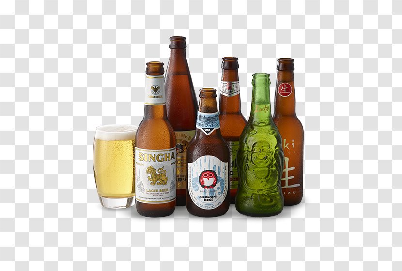 Lager Beer Bottle Wheat Glass - Drink Transparent PNG