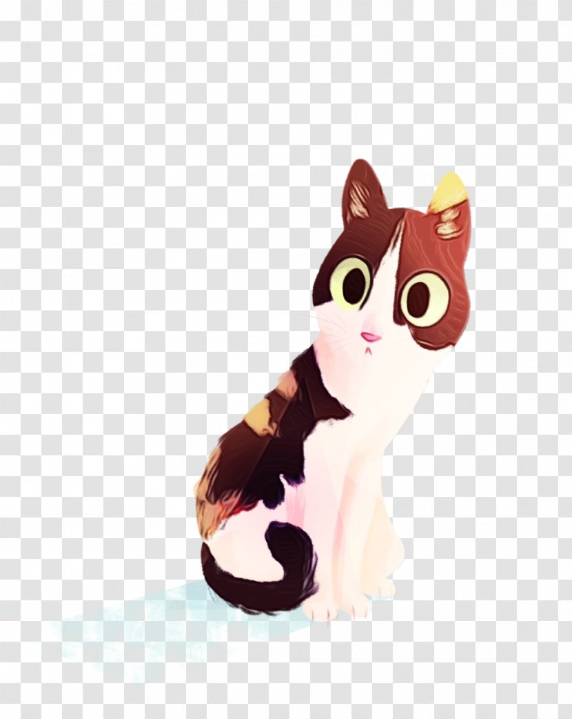 Whiskers Kitten Cat Tail - Animation Animal Figure Transparent PNG