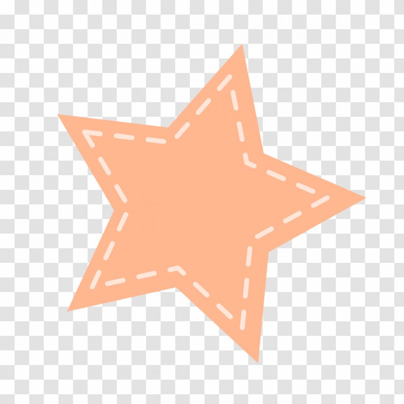 Party Child Stock Illustration - Arts - Orange Five-pointed Star Material Transparent PNG