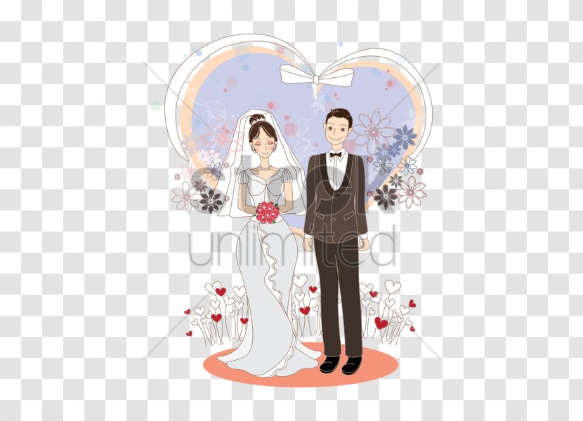 Cartoon Drawing Wedding Transparent PNG