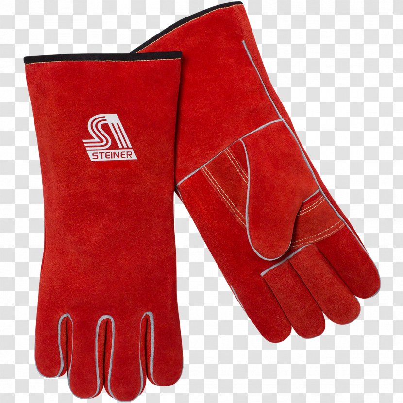 Glove Lining Cowhide Welding Welder - Gloves Transparent PNG