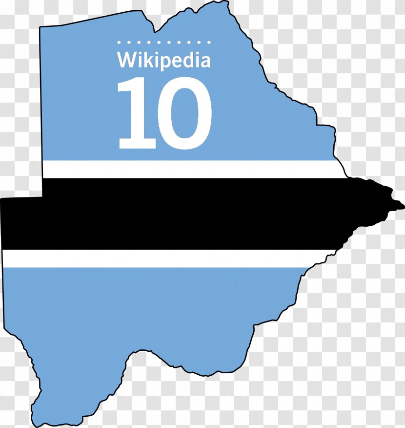 Flag Of Botswana National File Negara Map - Text Transparent PNG