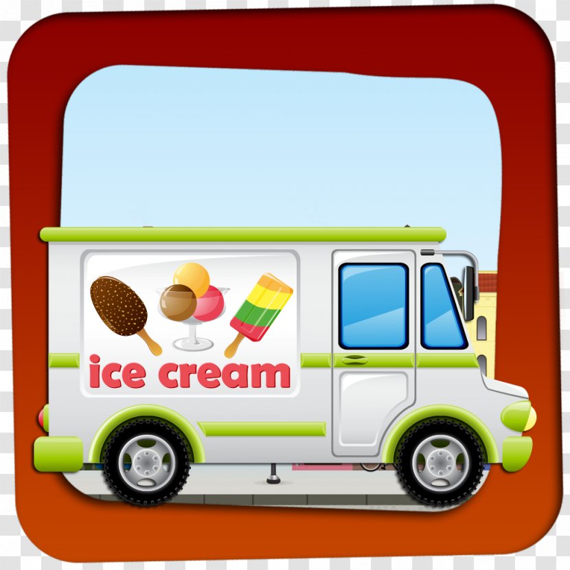 Ice Cream Cones Van Food Scoops Transparent PNG