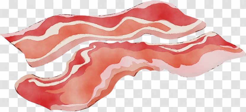 Pink Red Lip Back Bacon - Wet Ink - Animal Fat Food Transparent PNG