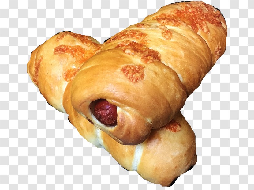 Croissant Sausage Roll Breakfast Pigs In A Blanket Pain Au Chocolat - Danish Pastry Transparent PNG