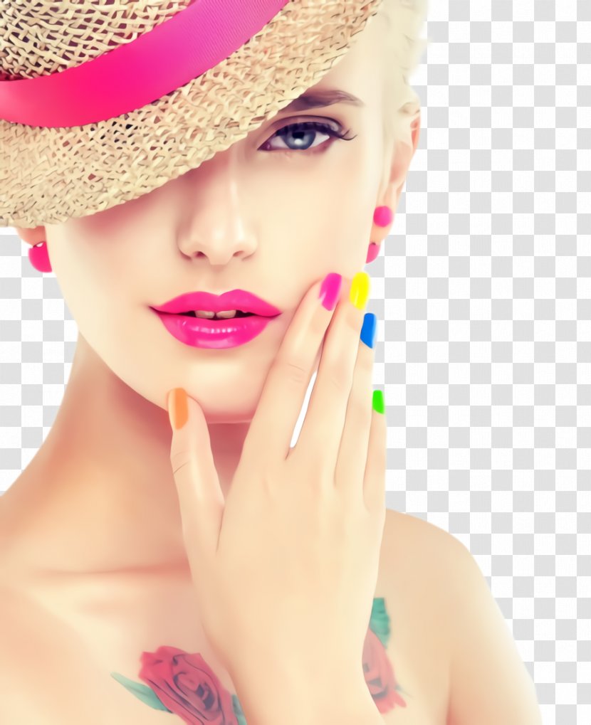 Face Skin Lip Beauty Pink - Chin Nose Transparent PNG