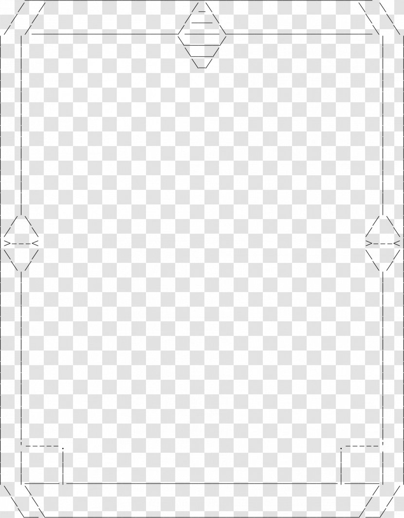 Paper White Picture Frames Point Line Art - Rectangle - Angle Transparent PNG