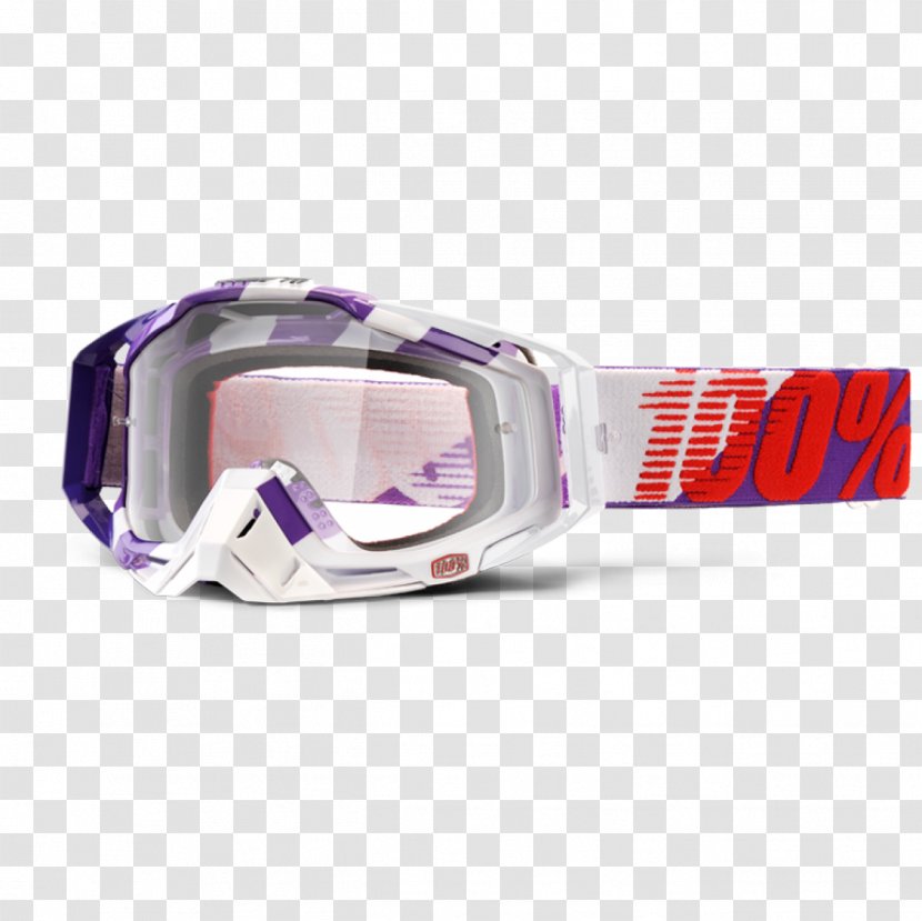 Goggles Motocross Motorcycle Glasses Enduro - Purple - 100 Off Transparent PNG