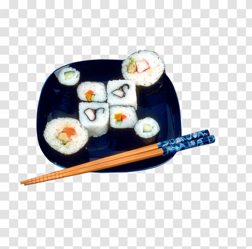 Sushi Japanese Cuisine Chinese Makizushi Middle Eastern - Tableware - Platter Transparent PNG