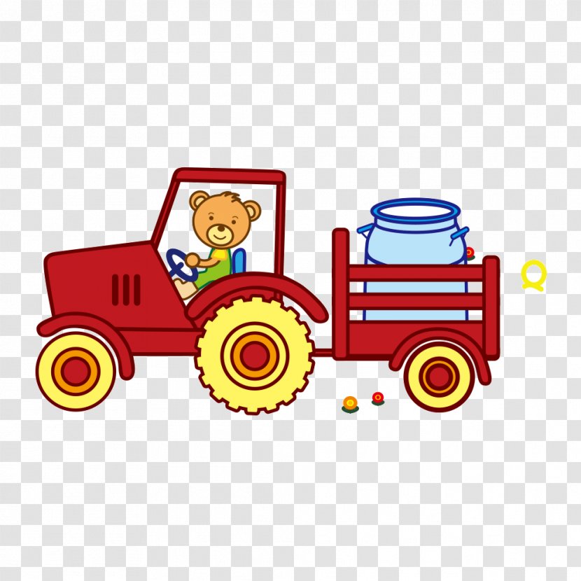 Clip Art - Vehicle - Creative Tractor Transparent PNG