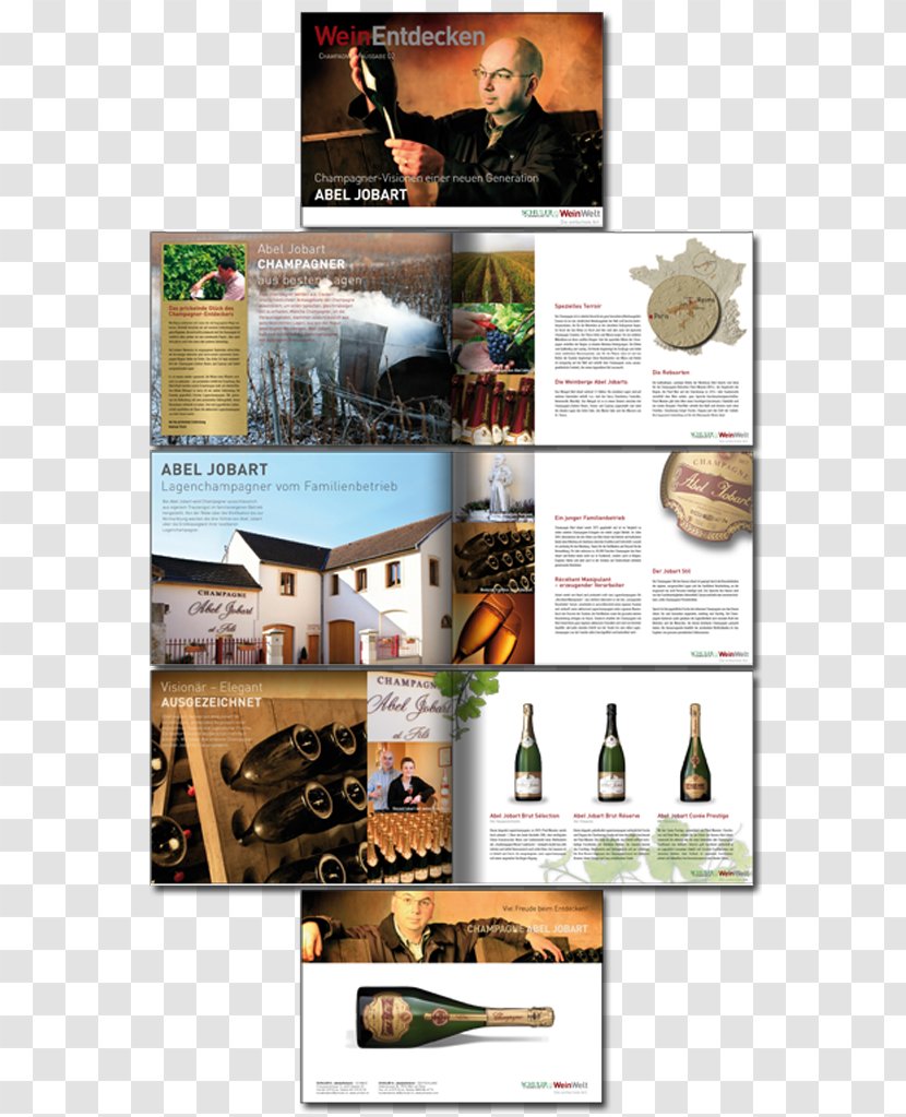 Glass Bottle Brand - Brochure Transparent PNG