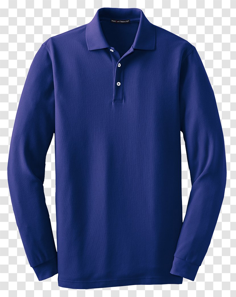 T-shirt Sleeve Polo Shirt Piqué - Bluza - Cobalt Blue Transparent PNG