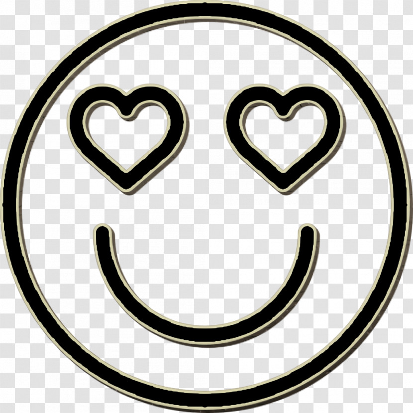In Love Icon Smile Icon Emoticons Icon Transparent PNG