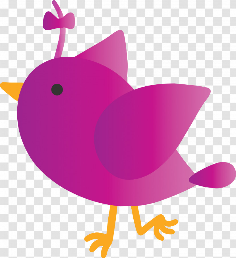 Pink Purple Bird Magenta Transparent PNG