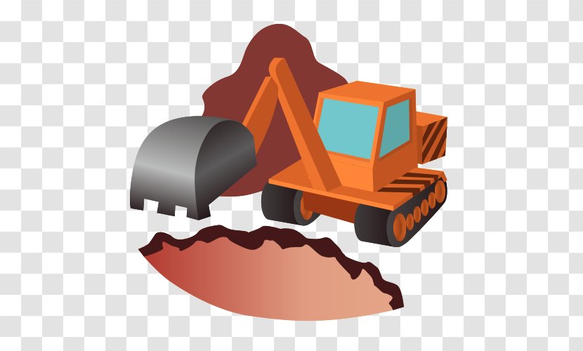 Excavator Architectural Engineering Heavy Equipment - Material Transparent PNG