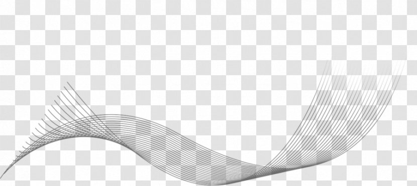 White Line Angle - Black And Transparent PNG