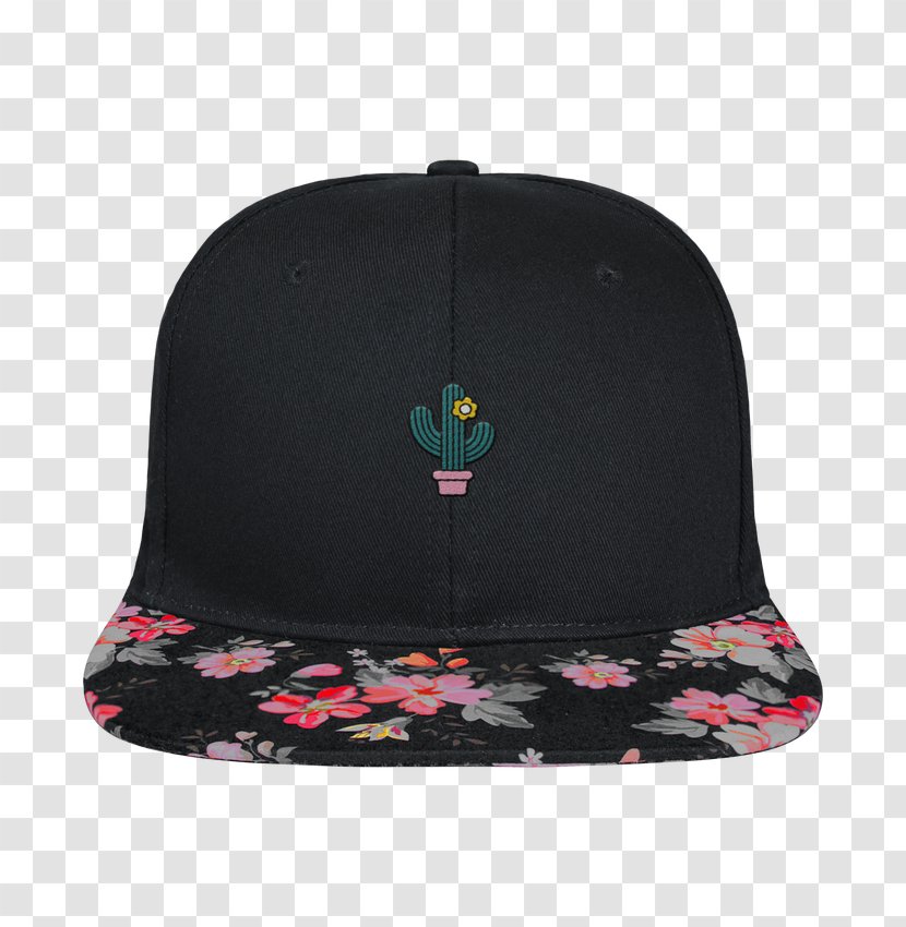 Baseball Cap Visor Floral Design Snapback Transparent PNG