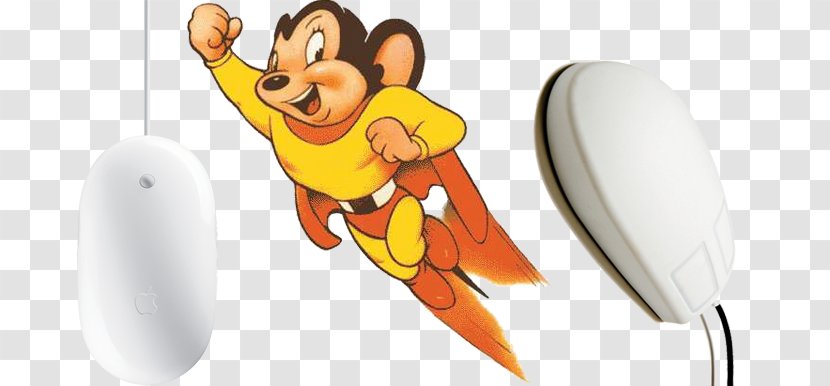 Mighty Mouse Cartoon Mickey Computer Parody Transparent PNG