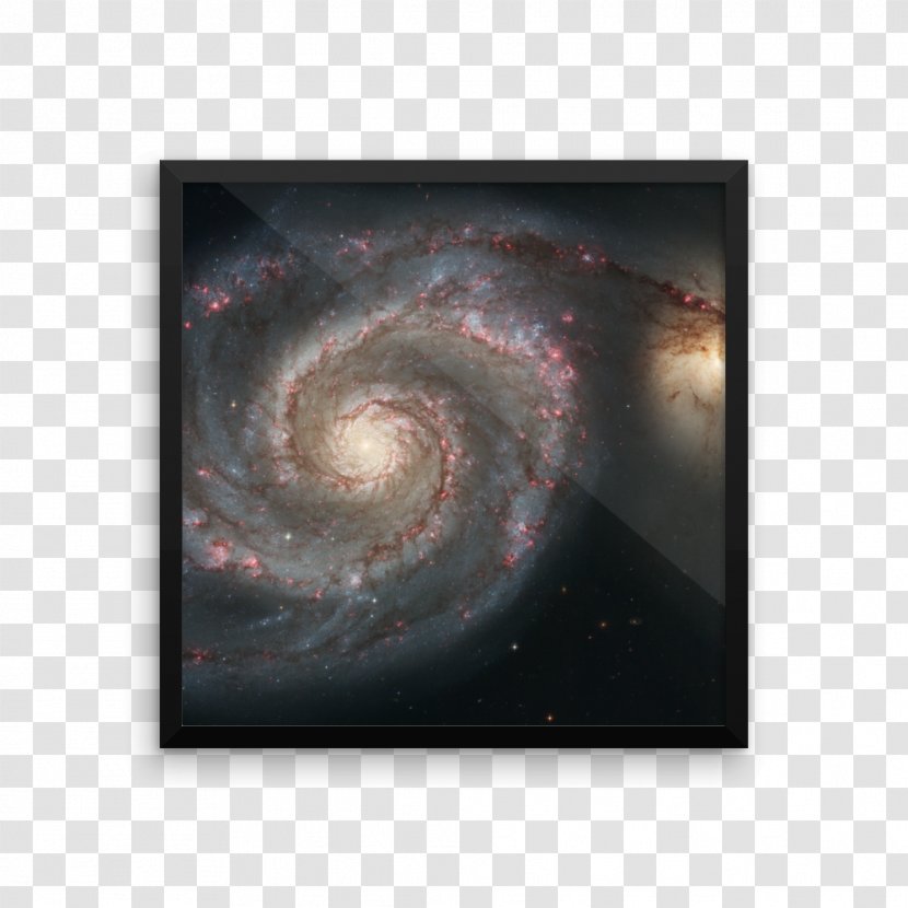 Whirlpool Galaxy Hubble Space Telescope Night Sky Spiral - Astronomer Transparent PNG