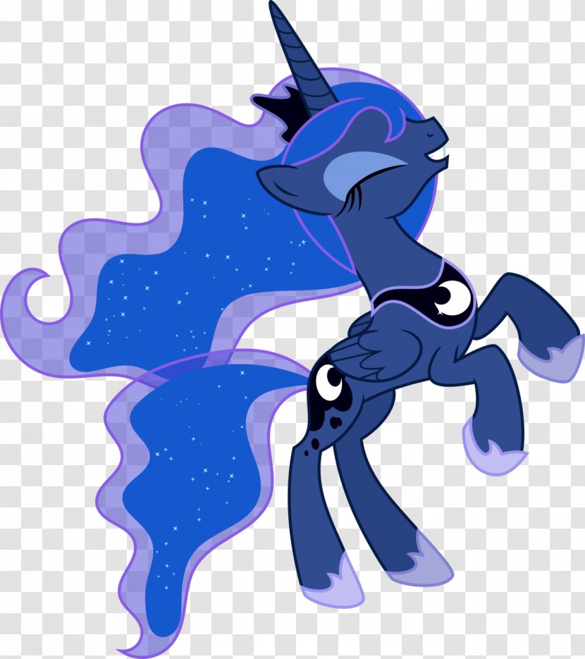 My Little Pony: Equestria Girls Princess Luna Horse DeviantArt - Electric Blue Transparent PNG
