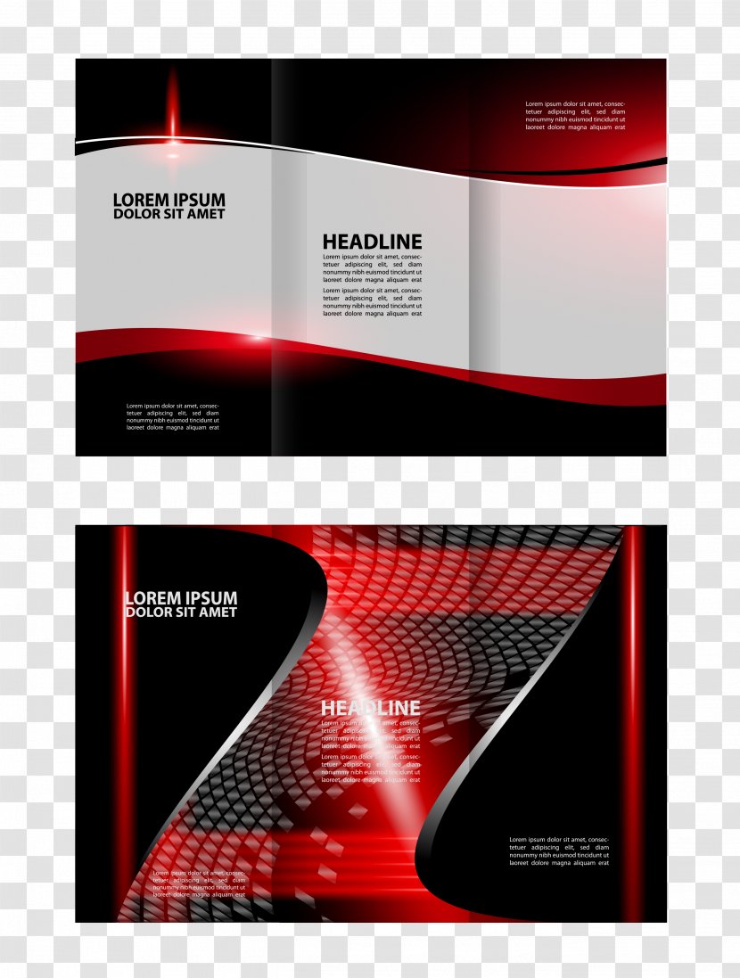 Light Graphic Design Red - Vector Effect Background Folding Transparent PNG