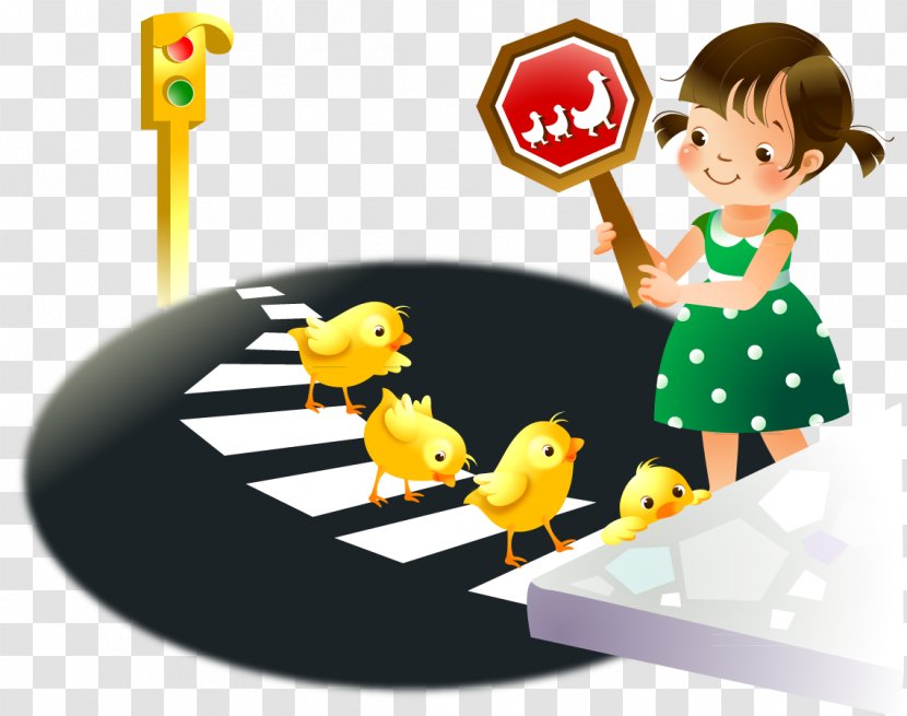 Traffic Light Poster Pedestrian Crossing - Recreation - Children Drawing Cartoon Characters Have Lights Transparent PNG