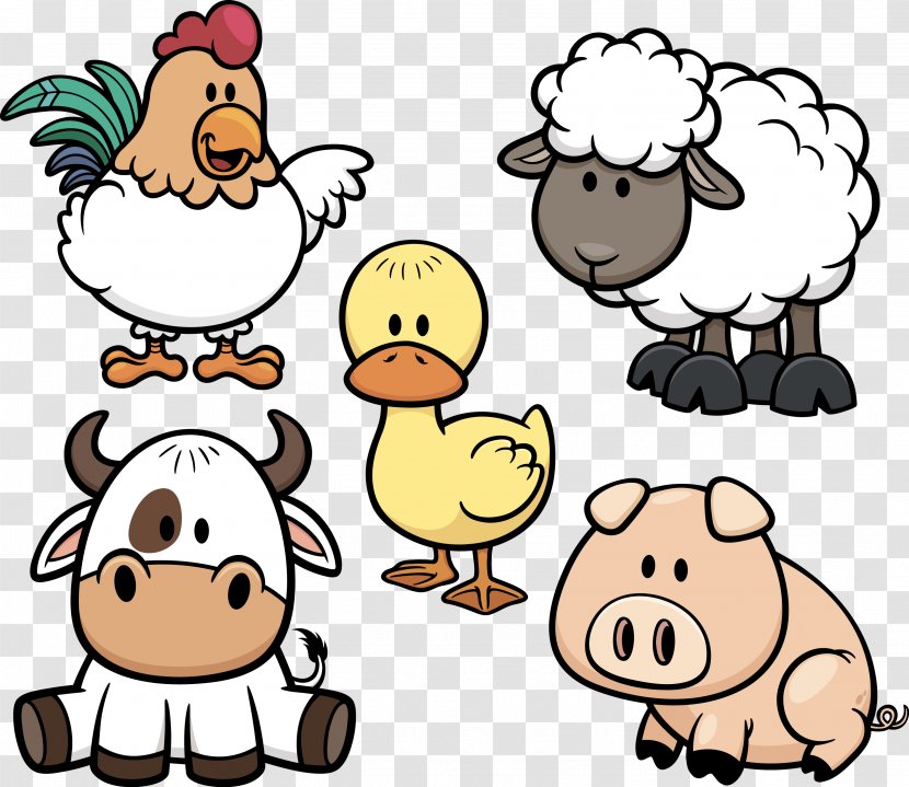 Sheep Cattle Cartoon - Stock Footage Transparent PNG