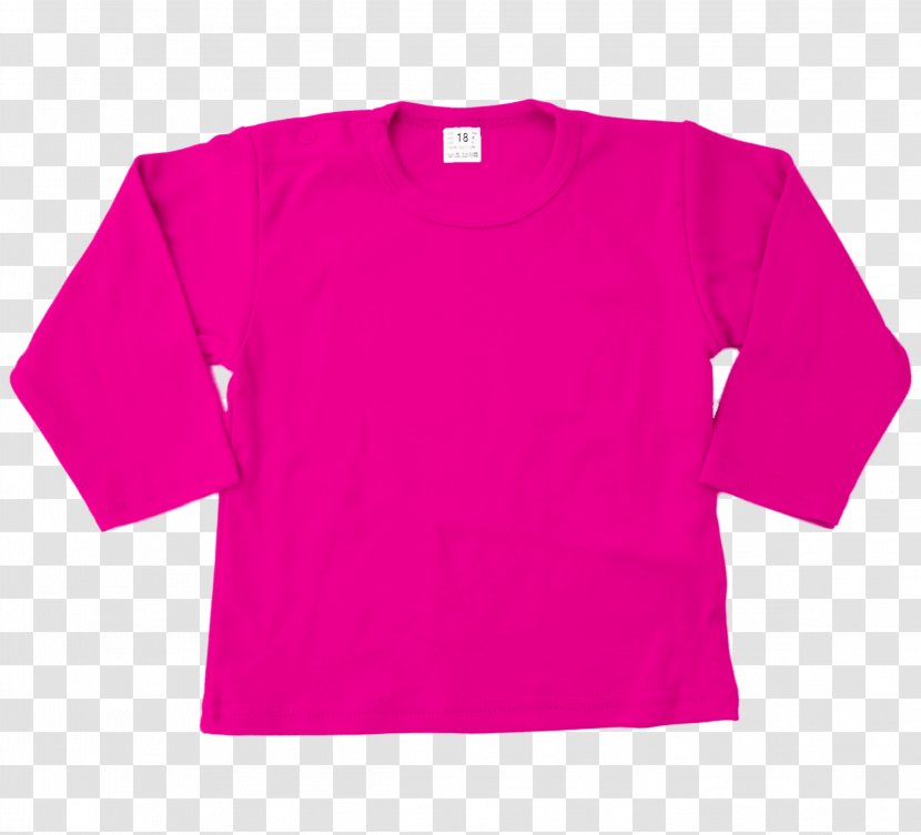 Long-sleeved T-shirt White - Pink - Tshirt Transparent PNG