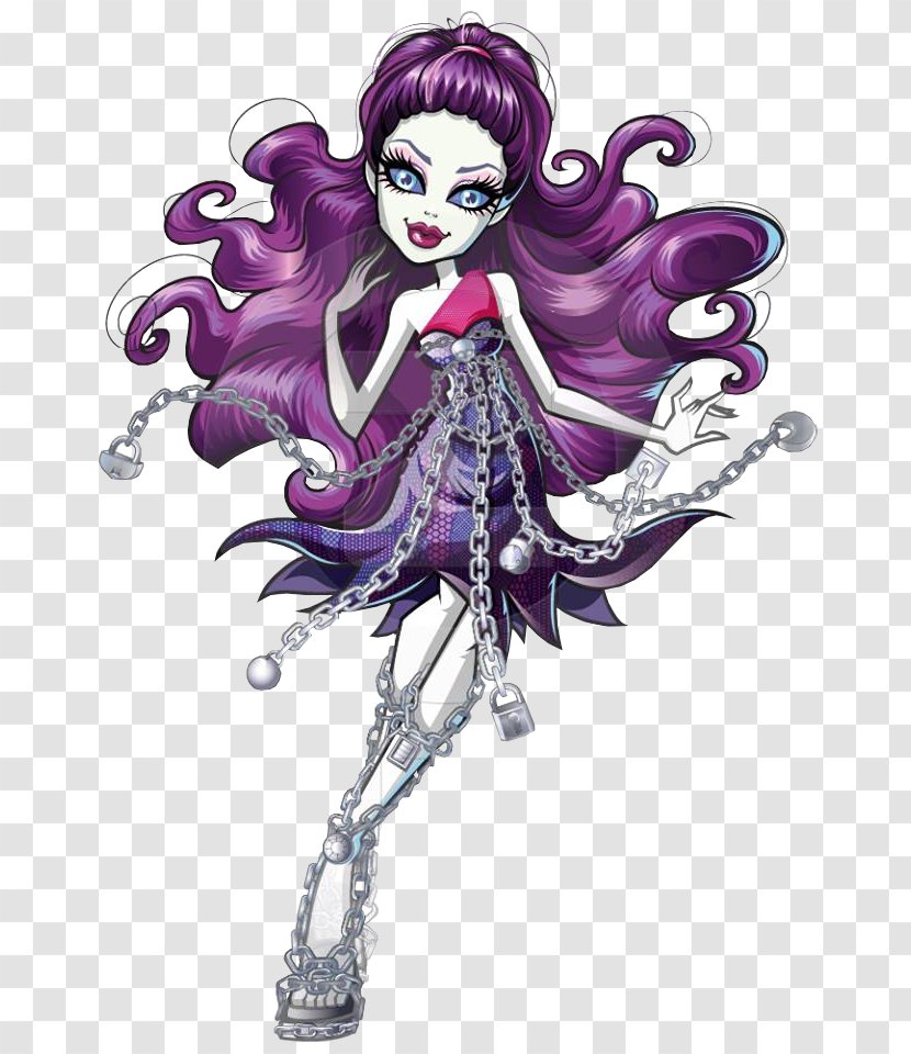 Monster High Spectra Vondergeist Daughter Of A Ghost Doll Vandala Doubloons - Tree Transparent PNG