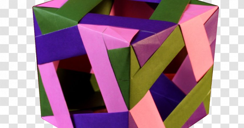 Paper Model Modular Origami Sonobe - Kusudama - Cube Transparent PNG