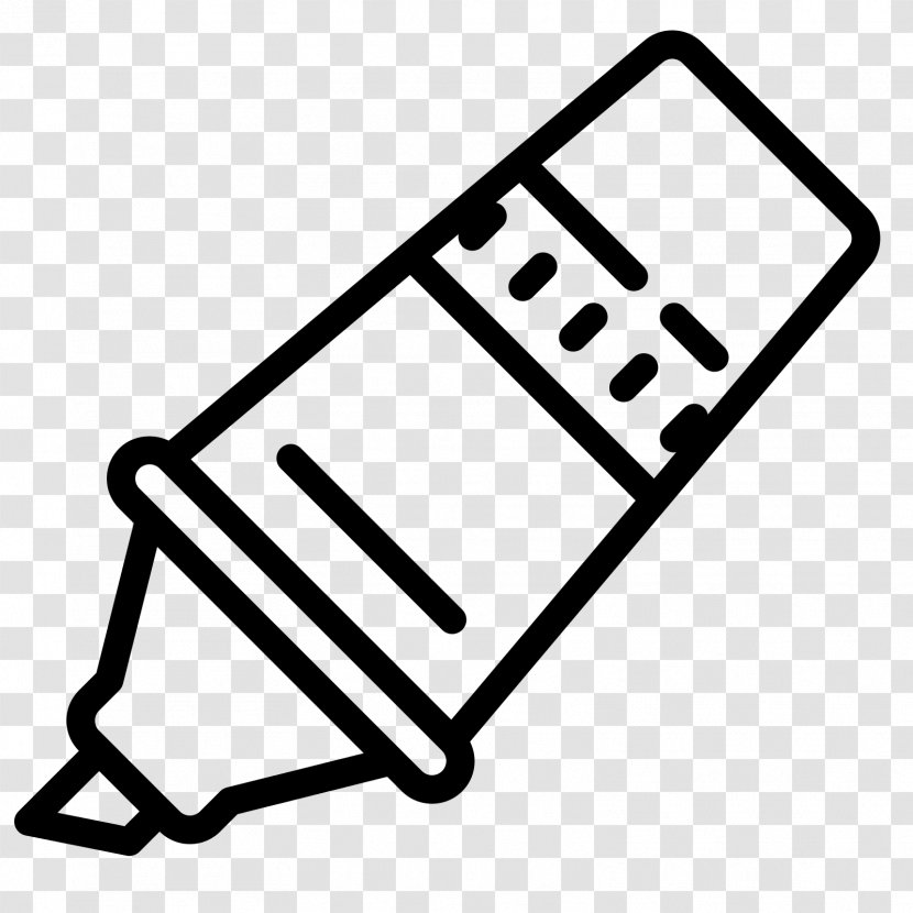 Paper Marker Pen Pens Highlighter - Eraser Transparent PNG