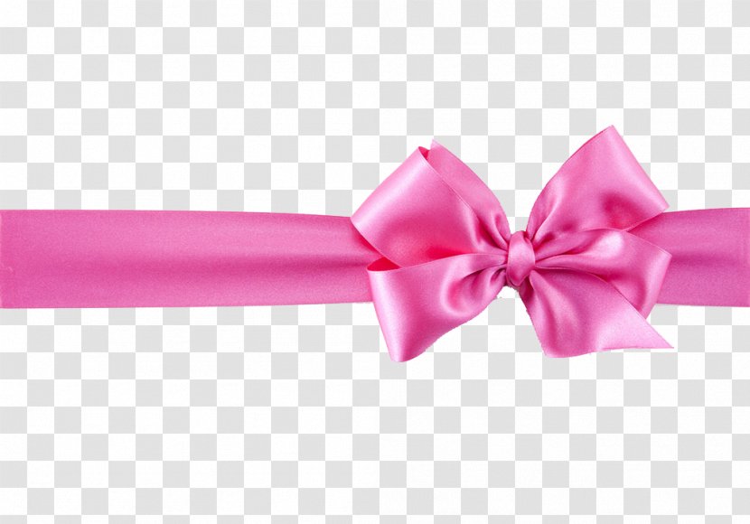 Pink Ribbon Decorazione Onorifica - Silhouette - Decorative Bow Transparent PNG