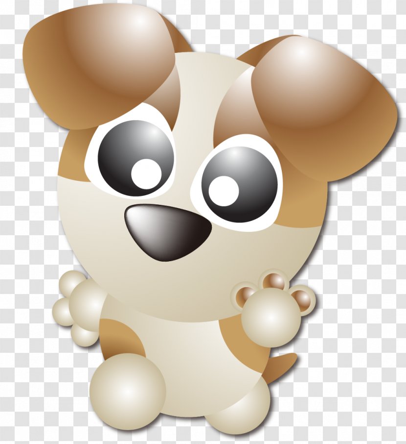 Puppy Dog Cartoon Illustration - Mammal - Vector Painted Cute Transparent PNG