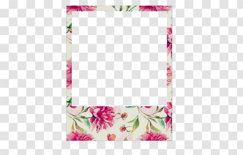 Floral Design Picture Frames Pink M Pattern - Frame Transparent PNG