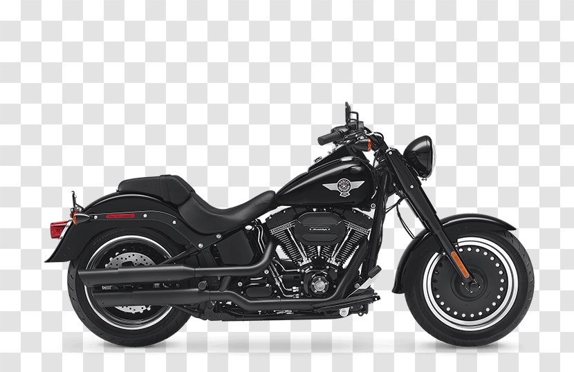 Harley-Davidson FLSTF Fat Boy Softail Motorcycle CVO - Exhaust System Transparent PNG