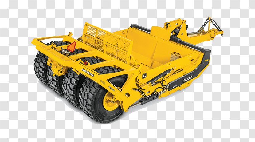 John Deere Wheel Tractor-scraper Heavy Machinery Agricultural - Construction - Carrying Tools Transparent PNG