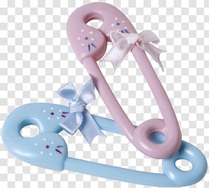 Diaper Safety Pin Infant Baby Shower - Pink - Stork Transparent PNG