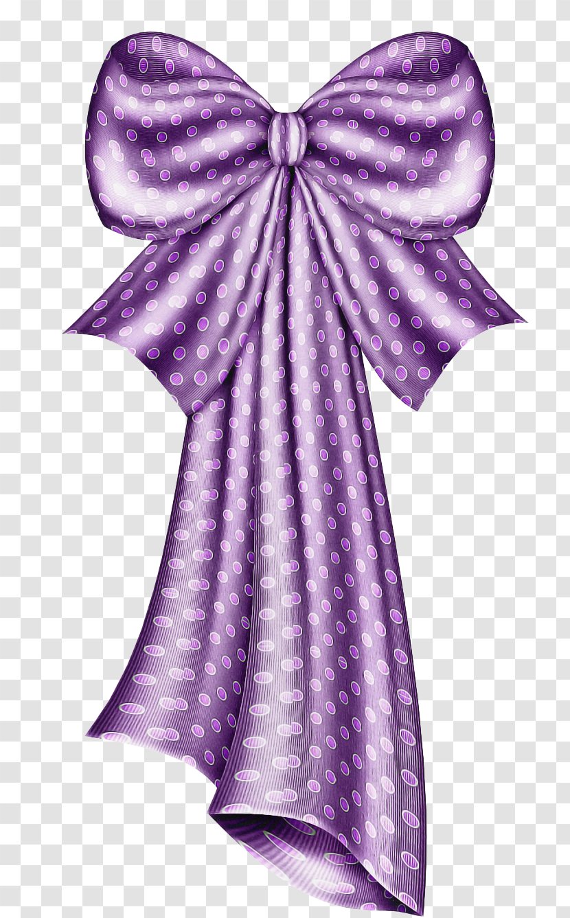 Ribbon Bow - Violet - Lavender Lilac Transparent PNG