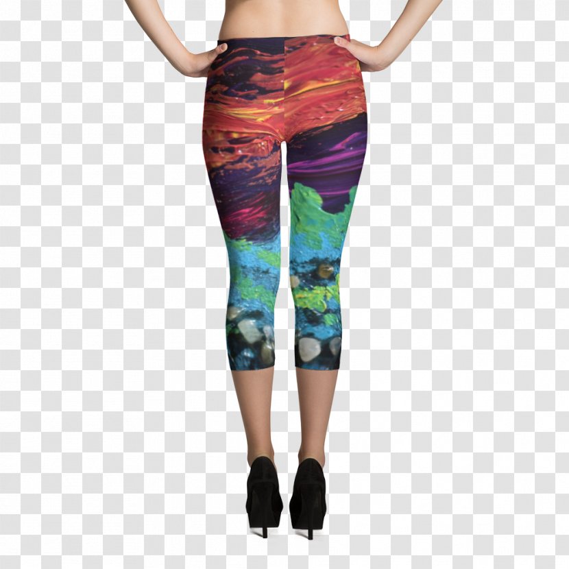 T-shirt Hoodie Capri Pants Leggings Yoga - Watercolor Transparent PNG