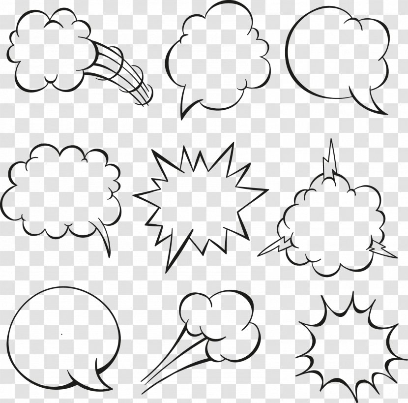 Speech Balloon Comics Language Bubble - Diagram - Line Dialog Transparent PNG