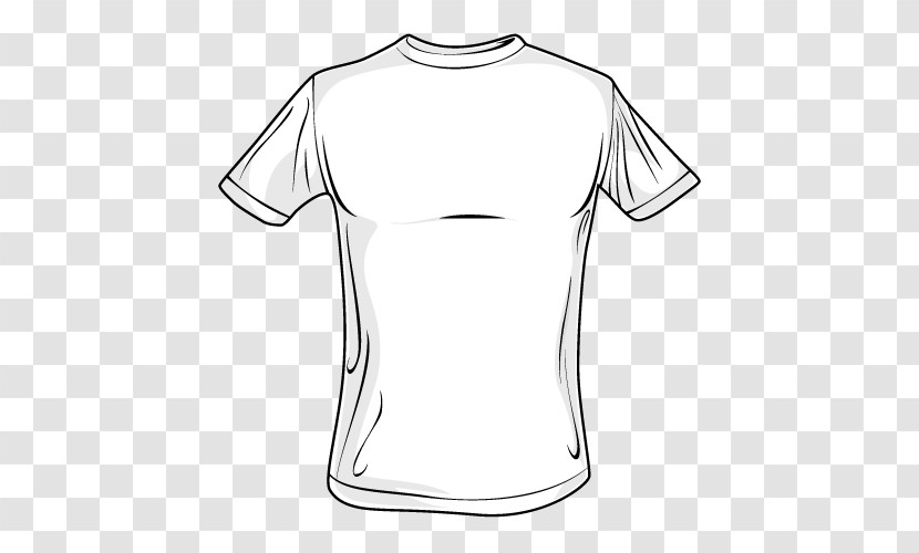 T-shirt White Clothing Sleeve Top Transparent PNG